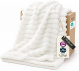 Bedsure GentleSoft Striped Throw Blanket – Heartfelt Housewarming and Holiday Gift for Her, Lightweight Bed Blanket for Couch