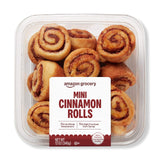 Amazon Grocery Mini Cinnamon Rolls for Self-Care Brunch, Convenient Frozen Portions with Familiar Cinnamon Flavor