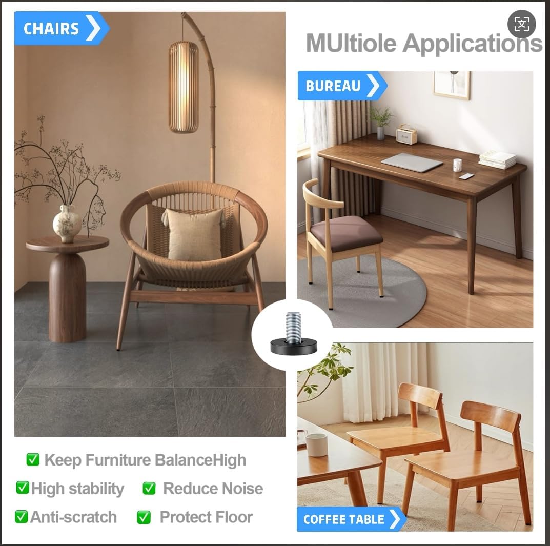 12-piece bulk pack for multiple furniture pieces