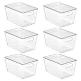 Vtopmart Stackable Storage Bins with Lids – Living Room Closet Refresh, Cohesive Look