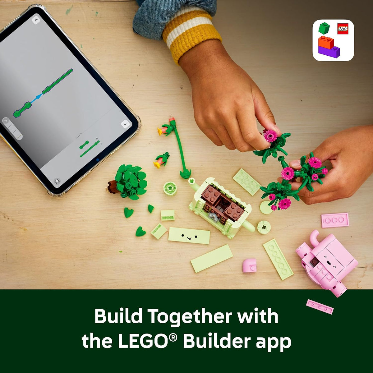 LEGO Botanicals Rocking Plants 11506 – Family-Friendly Nature Building Project for Kids' Desk or Windowsill