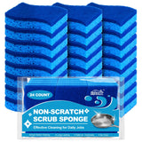 HOMEXCEL Shape-Variant Kitchen Sponges 24 Pack – Aesthetic Cleaning Upgrade for Open Shelves and Counter Styling