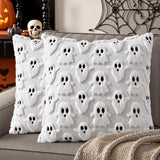 decorUhome 3D Plush Ghost Accent Pillow 20x20 Set of 2 – Cozy Kids Bedroom Bedding Layer, Pet and Toddler Friendly