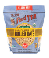 Bob's Red Mill Organic Gluten Free Old Fashioned Rolled Oats – Wholesome Baking Ingredient for Kid-Friendly Oatmeal Cookies, 32oz