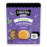 Three Dog Bakery Wicked Lick'n Crunch Feel-Good Dog Treats – Real-Ingredient Cookie for the Wellness-Focused Pet Home, 13 oz