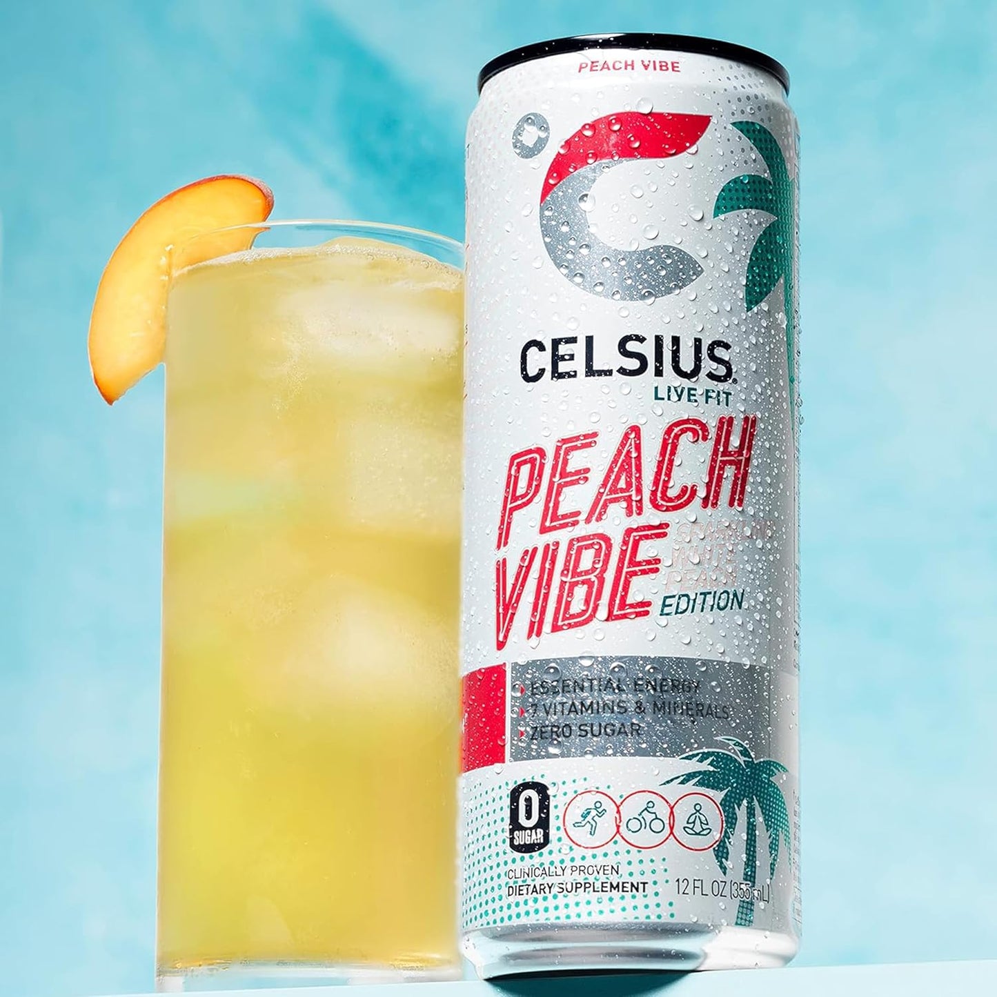 45-flavor product line including standard, fizz free, and vibe editions sold in 1-, 2-, 4-, 12-, and 24-pack sizes