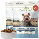 BADLANDS RANCH Air-Dried Beef Superfood Dog Food, Clean Ingredient Picky Eater Topper the Whole Family Trusts, 2 lb