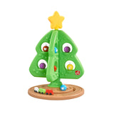 Step2 My First Christmas Tree for Kids – Secure Holiday Play Set with Solid Branches, Plastic Ornaments, and Manual Train