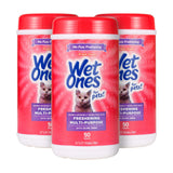 Wet Ones for Cats Freshening Wipes, All-Terrain Cleaning for Park Outings and Backyard Exploration, Lint-Free, 12-Pack