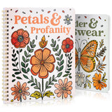 Colorivia Wander & Petals Spiral Coloring Books – Therapeutic Art Therapy Hobby for Evening Decompression
