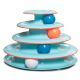 Catstages Tower of Tracks Cat Toy – Boredom Relief Ritual for Apartment Cats, Quiet Stimulation