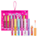 Kid-Safe Lip Gloss - 7pc Non-Toxic Fruity Scented Set for Sensitive Skin, Glitter Finish