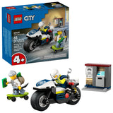 LEGO City Police Motorcycle Chase – Thoughtful Present for a 4-Year-Old, Includes Crook Minifigure & ATM
