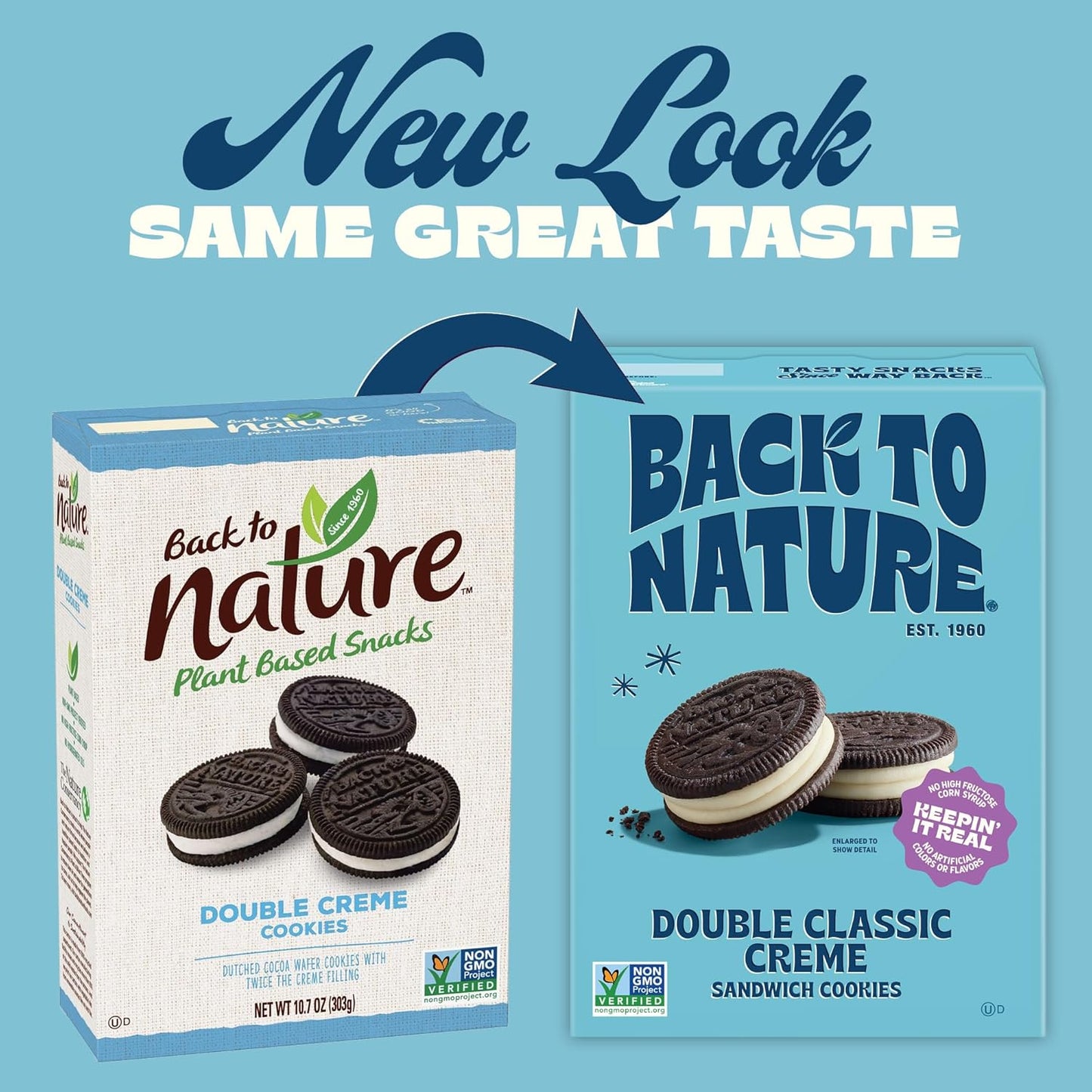 8.25 oz box packaged at 7.38 x 5.38 x 2.25 inches for easy pantry or lunchbox storage