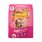 Purina Friskies Gravy Swirlers Dry Cat Food, Chicken & Salmon, 22 lb – Long-Term Health Support for All Life Stages