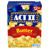 Act II Popcorn Butter Flavor 12ct – Safe After-School Snack for Children Ages 6+, No Open Flame Needed for Nursery and Living Room Use