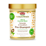 African Pride Moisture Miracle Pre-Poo – Mindful Hair Care for Coily and Curly Textures, Gentle Aloe Detangler for a Calming Shower Ritual