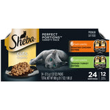 Sheba Perfect Portions Wet Cat Food – 48 Count Extended Stock-Up Pack for Low-Effort Weekly Meal Prep, 2.6 oz Trays
