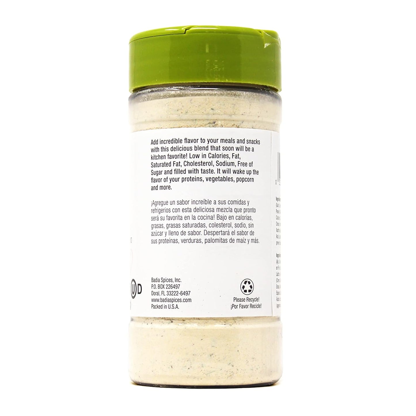 Badia Ranch Seasoning Powder, 5 oz – Travel-Friendly Ranch Blend for Outdoor Cooking and Snack Stations