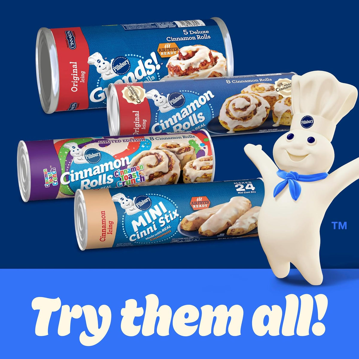 Pillsbury Cinnamon Rolls with Original Icing – Convenient Coffee or Tea Companion for Work-from-Home Mornings