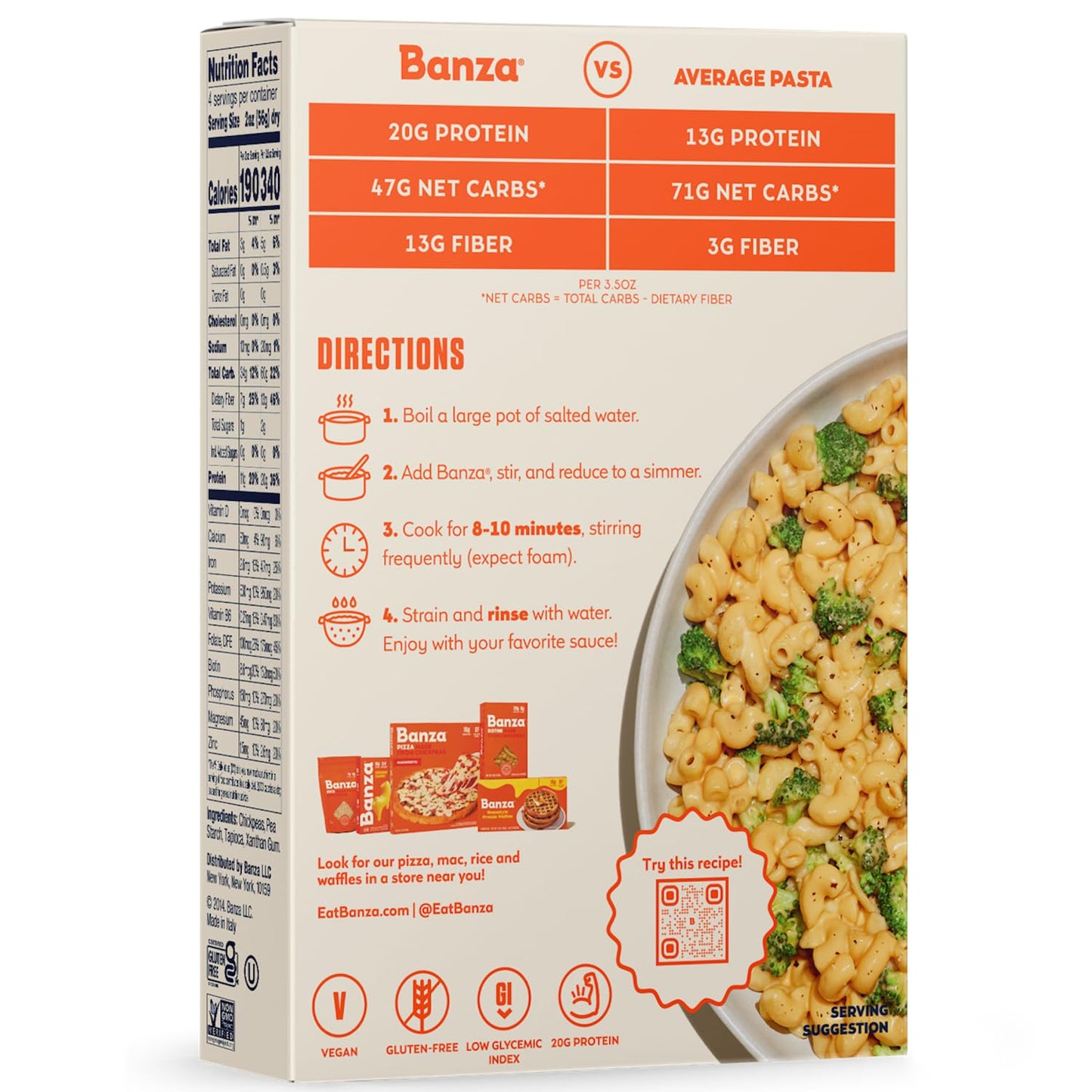 Banza Elbows – Birthday Gift for the High-Protein Pasta Lover