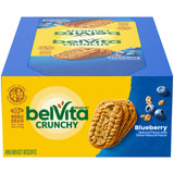belVita Blueberry Breakfast Biscuits – Mindful Morning Ritual Snack with No Artificial Sweeteners, 8 Packs