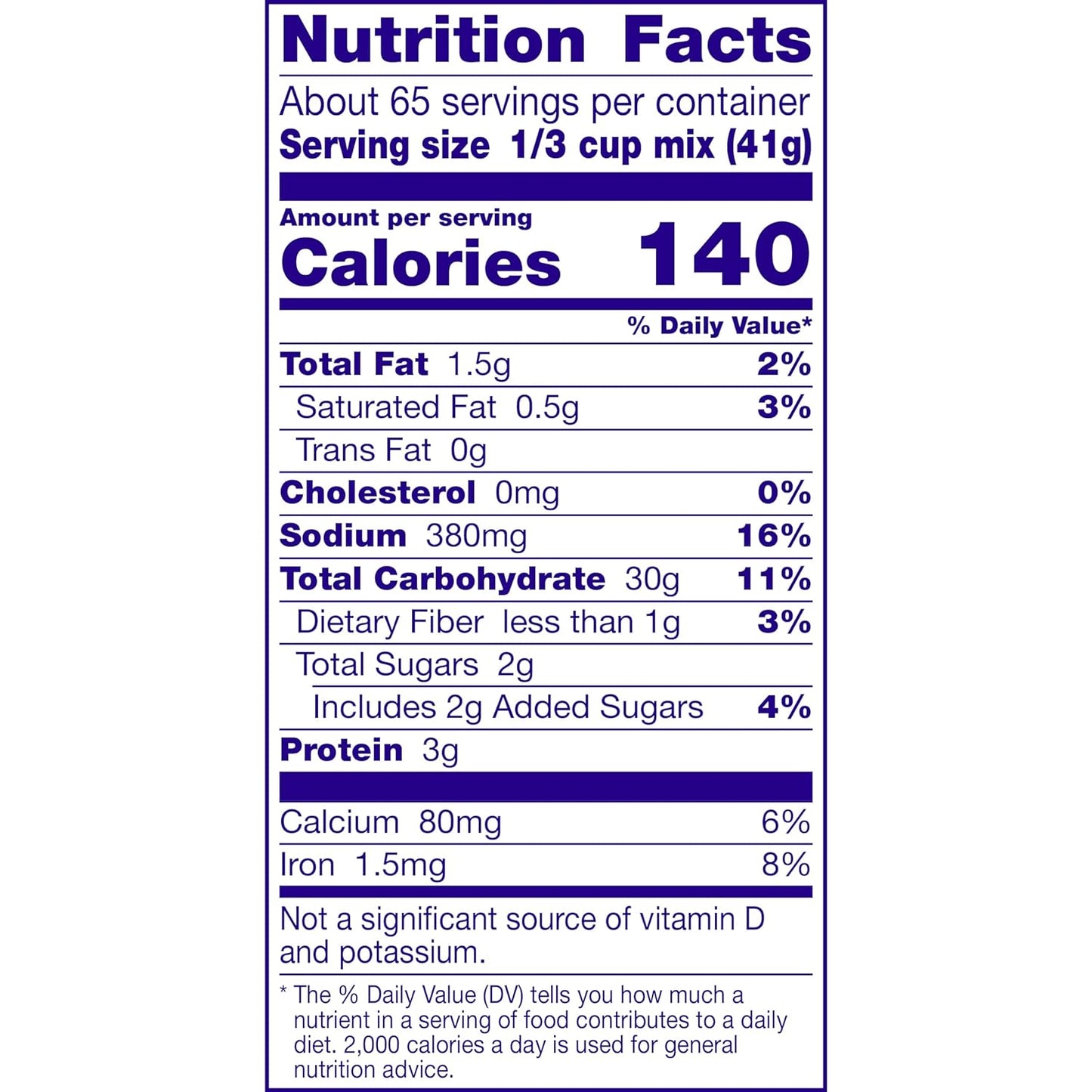betty crocker-manufactured recipe with established brand reputation