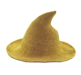 Bestjybt Knitted Cosplay Witch Hat – Unique Holiday Gift for Witchcore Fashion Lovers
