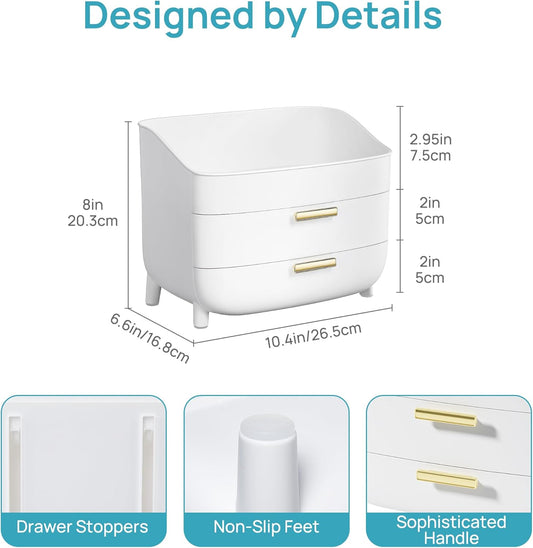 built-in drawer stoppers to prevent falling