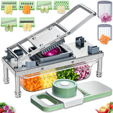 Veggie Chop Pro – All-in-One Veggie Cutter for Studio Apartment Kitchens, Replaces 6 Gadgets