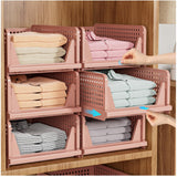 Upgraded Closet Organizers and Storage – Kids Clothing Organizer for Small Bedroom, No-Tool Stackable Bins 5-Pack