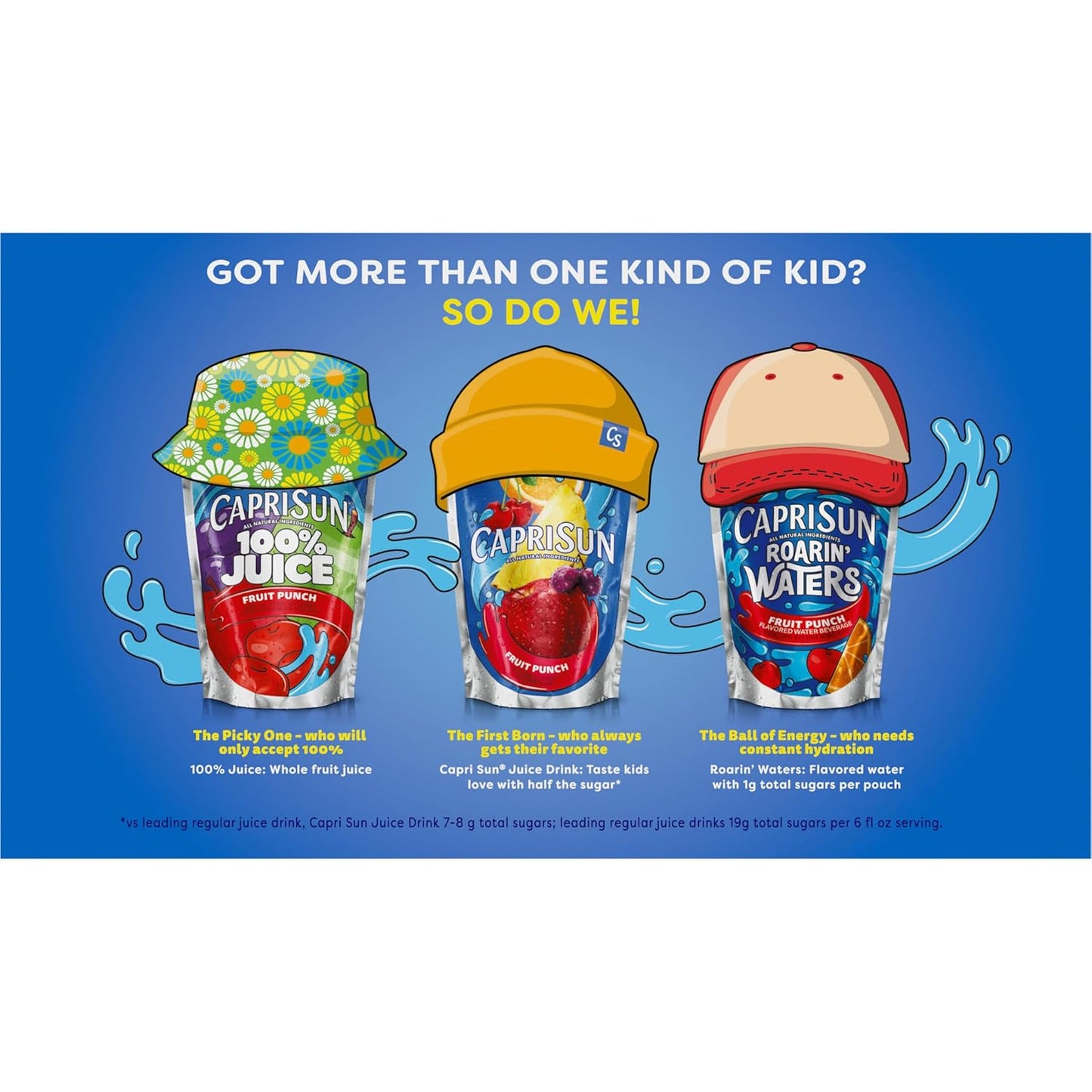 Capri Sun Apple Juice Pouches – Freezer-Friendly Healthy Treat for Blood-Sugar-Conscious Drinkers, 10 Count 6 fl oz