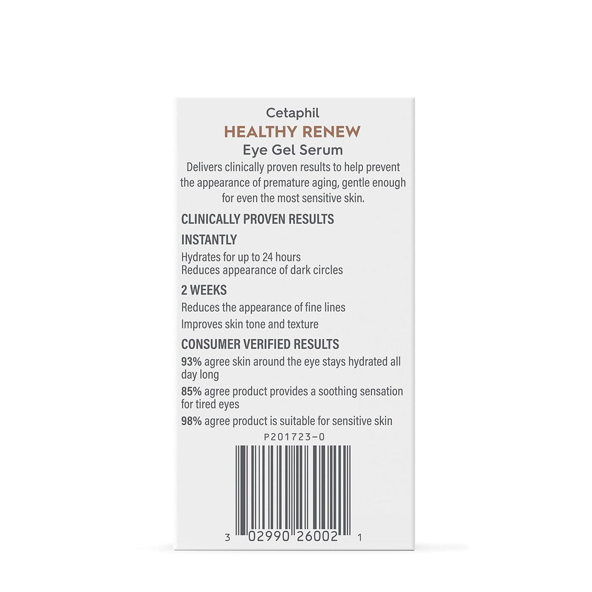 Cetaphil Healthy Renew Eye Gel Serum – Premium Dermatologist Developed Eye Treatment, Elegant Vanity Anti Aging Serum