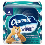 Charmin Flushable Wipes for Backpack and Car Use, Durable Outdoor Cleansing for Travelers and Commuters