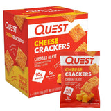Quest Nutrition Cheese Crackers – Real Cheese Crunch for After-School Munchies, 10g Protein 4-Count