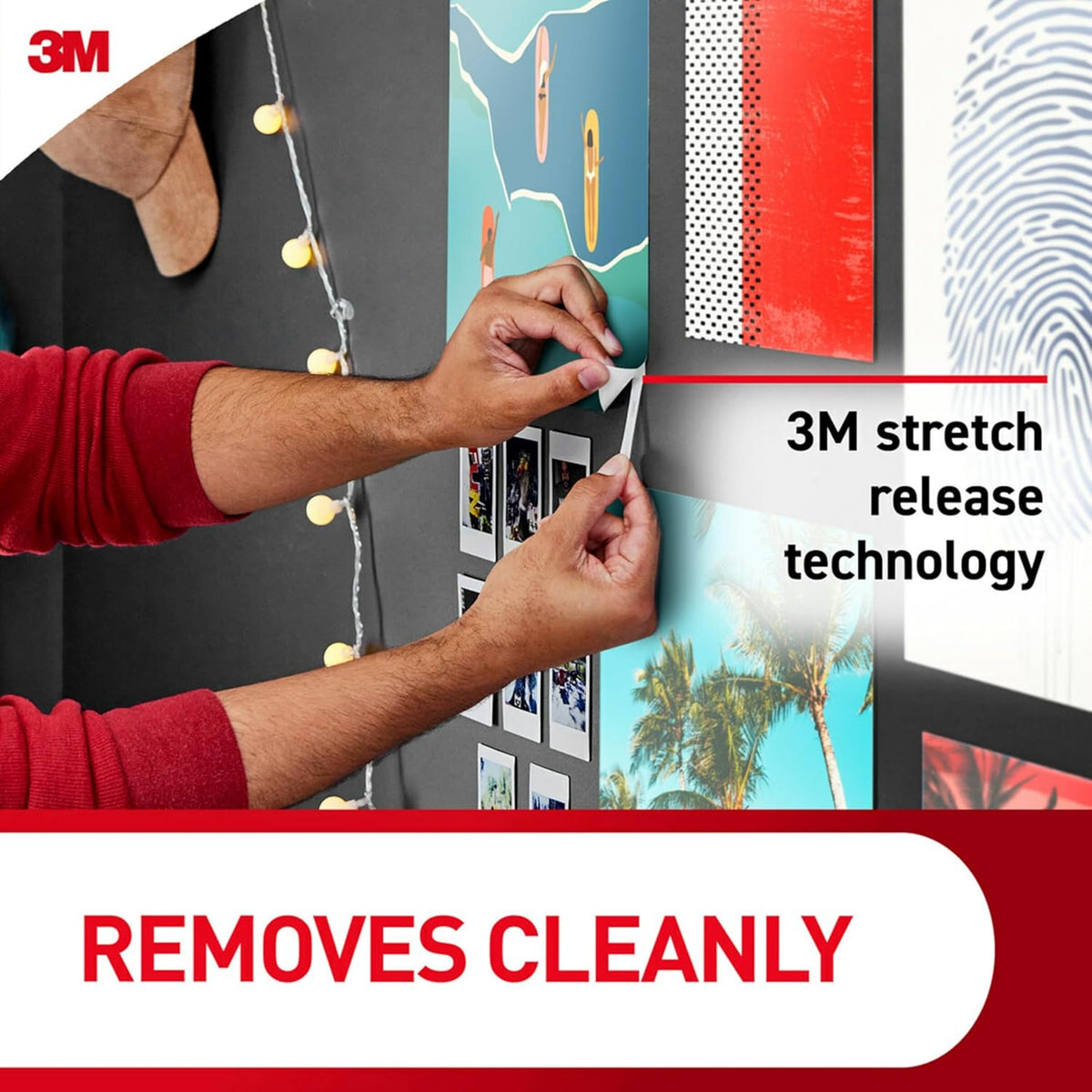 Command Poster Strips 256 Pack – Minimalist Wall Hanging, Clean Damage-Free Mounting for Posters