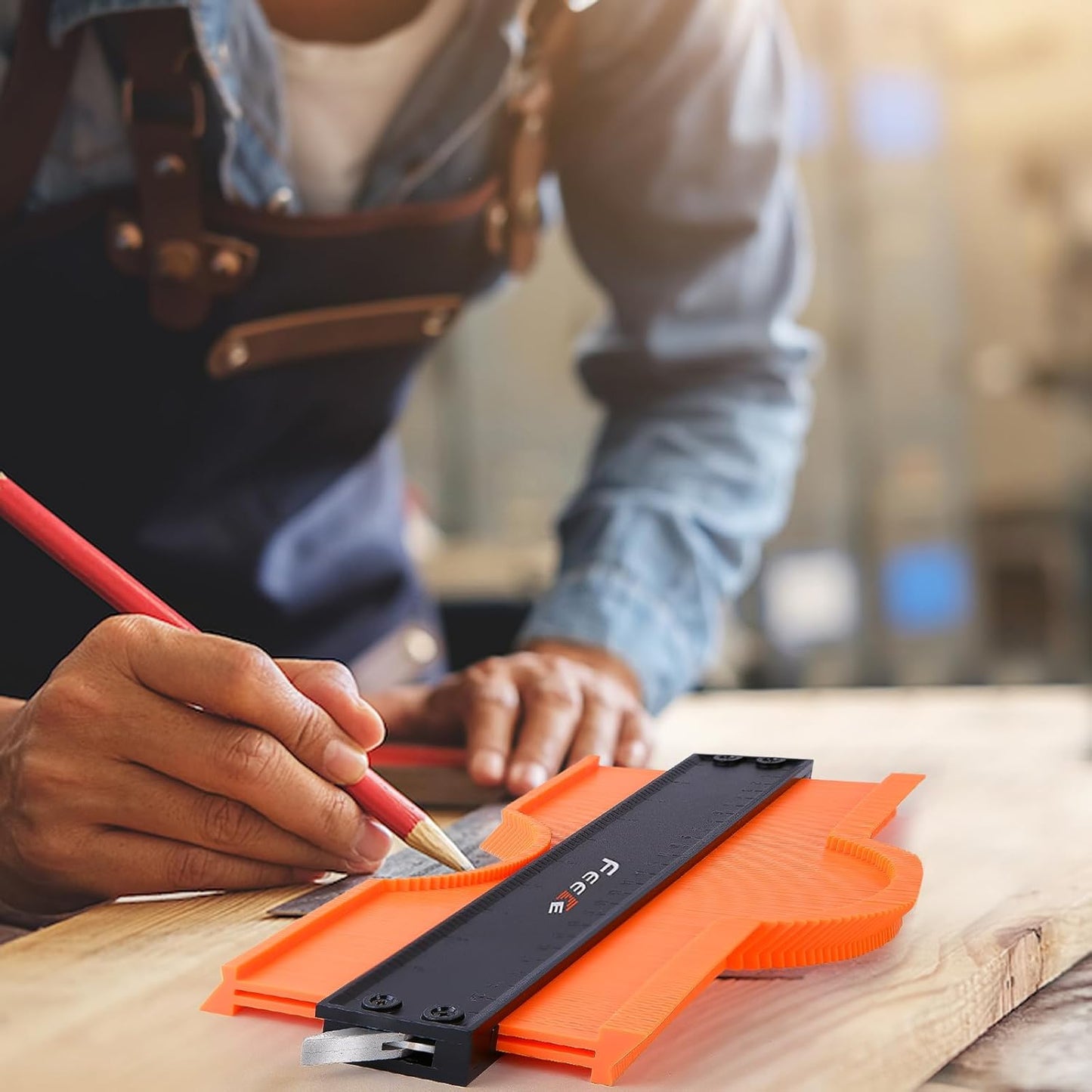 Contour Gauge Pro – On-the-Go Profile Tool for Renovation Projects, Locking Contour Duplicator