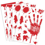 KUUQA Static Cling Handprints – Portable Decoration for Pop-Up Halloween Party Venues