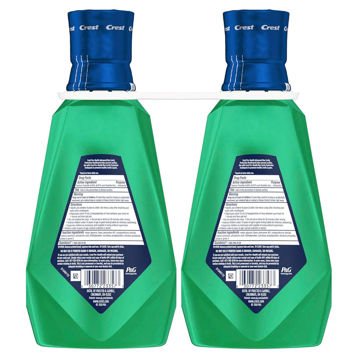 Crest Pro-Health Maximum Fluoride Rinse for Family Oral Care Routine and Freshness