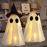 Halloween Ghost Decor Outdoor – Portable LED Ghost Set for Trees, Eaves and Open Air Setups