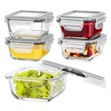 Vtopmart BPA-Free Borosilicate Glass Food Storage Set with Snap Lids – Practical Holiday Gift for Health-Conscious Friends