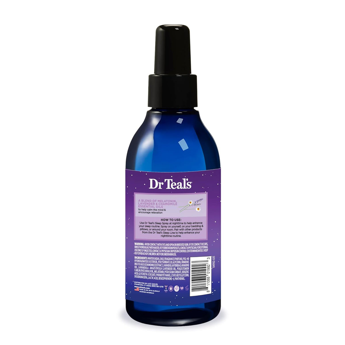 Dr Teal's Calm Blend Aromatherapy Room Spray – Ambiance-Setting Lavender Mist for a Warm, Inviting Home, 6 fl oz (Pack of 3)