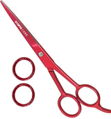 Premium Hair Cutting Scissors 6.5inch Stainless Steel – Unique Gift for Hairstylists and Best Friends, Premium Black Hair Shears with Leather Case