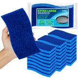 AIDEA Dual-Sided Scouring Sponge – Safe Cleaning Pads for Non-Stick Pans and Family Dishes