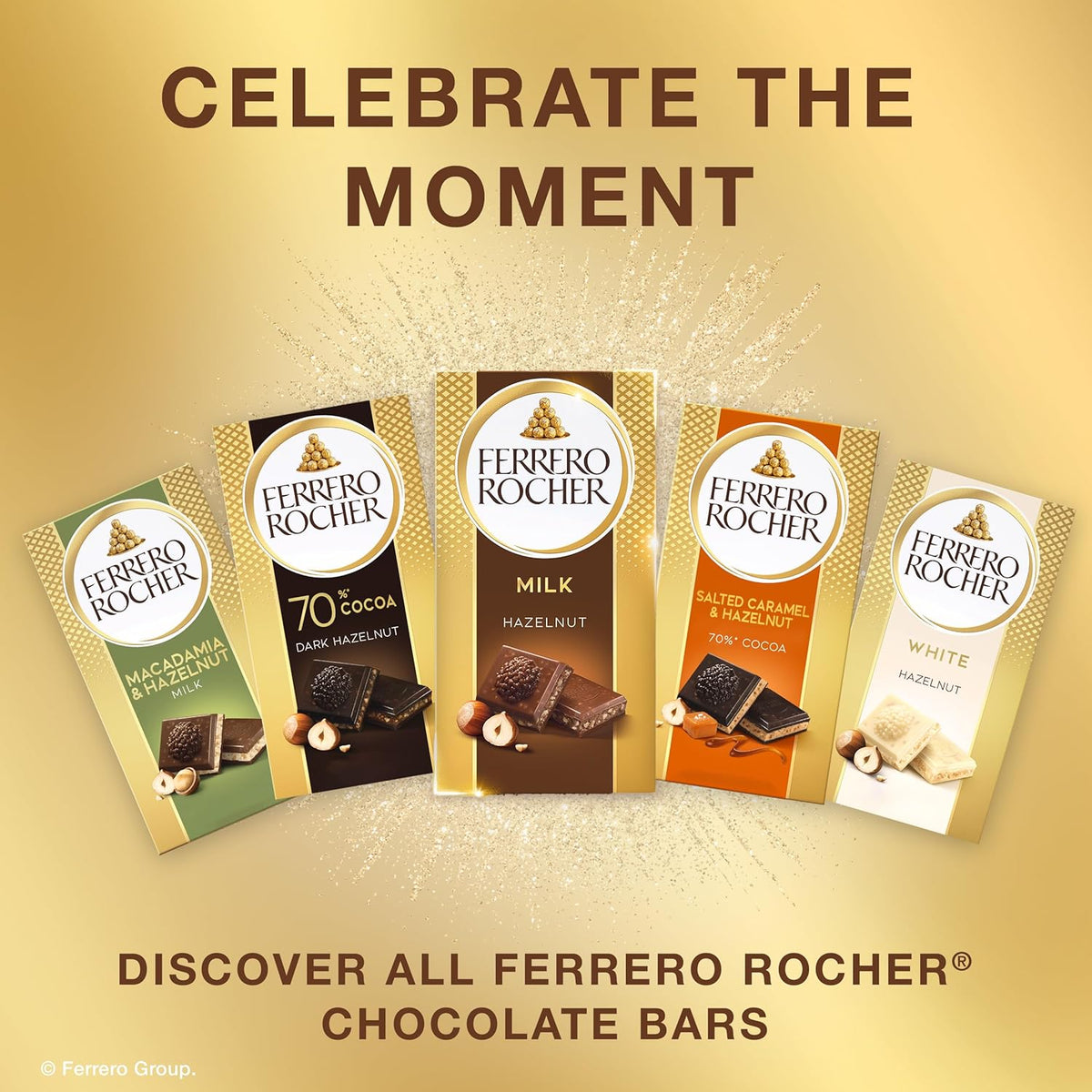 Ferrero Rocher Premium Dark Chocolate Bar – Calming Solo Retreat Snack, Individually Wrapped Portion
