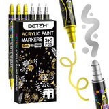 Acrylic Paint Pen Set – Bedroom Aesthetic Accent Supplies for Handmade Pillow and Frame Projects