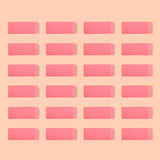 Amazon Basics Pink Erasers for Intentional Office Drawer, Bulk Erasers with a Simple Design
