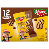 Keebler On-The-Go Fudge Stripes Cookies, Nostalgic Snack Care Package Gift for Coworkers and Friends, 12 Count