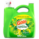 Gain Original Scent Fabric Softener 140 fl oz – Kid Friendly Laundry Softener for Playroom Towels and Pajamas