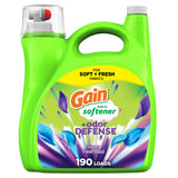 Gain Odor Defense Liquid Softener 140 fl oz – Consistent Scent Ritual for Focused Laundry Day Workflows